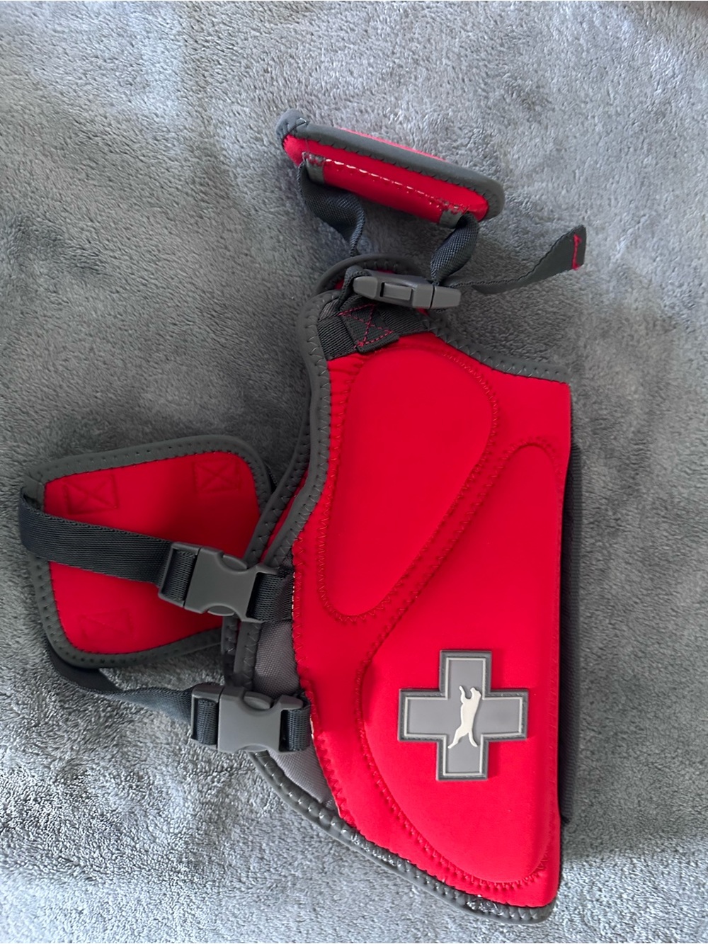 Red Dog Lifejacket with handle on top